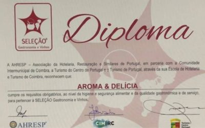AROMA & DELÍCIA distinguido no Programa “SELEÇÃO Gastronomia e Vinhos”